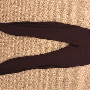 Lululemon Burgundy Leggings
